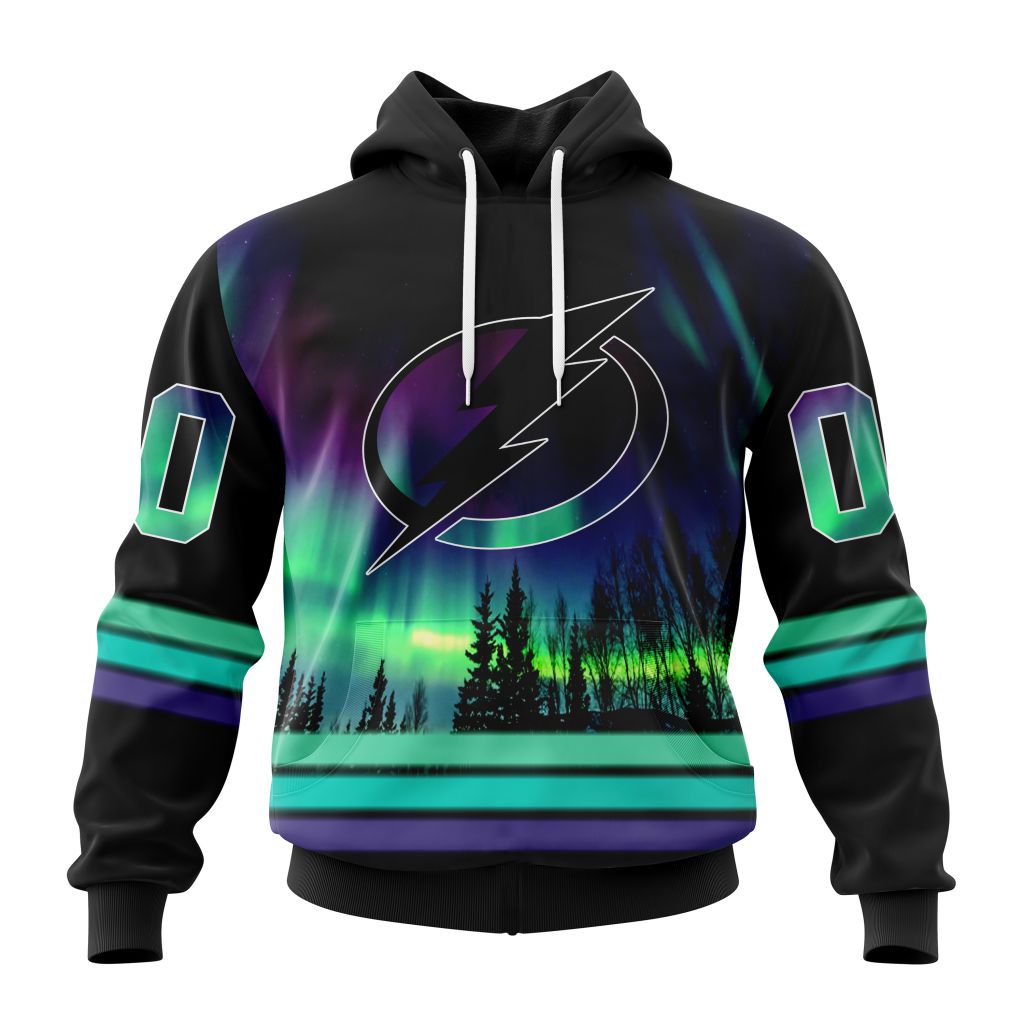 Personalized NHL Tampa Bay Lightning Hoodie Special Design With Northern Lights All Over Print 3D Hoodie Unisex Personalized NHL Tampa Bay Lightning Hoodie Special Design With Northern Lights All Over Print 3D Hoodie Unisex