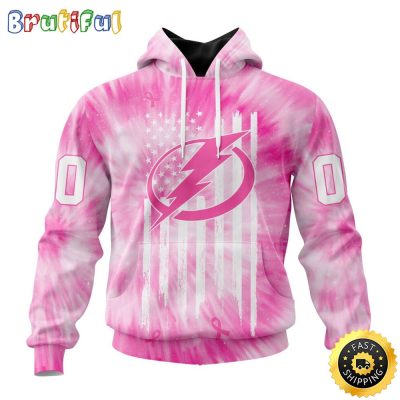 Personalized NHL Tampa Bay Lightning Special Pink Tie-Dye All Over Print 3D Hoodie Unisex Hoodie Tshirt Sweatshirt