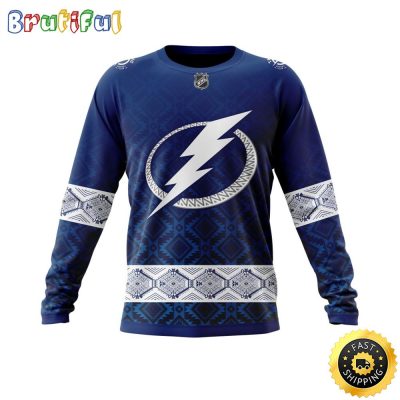 Personalized NHL Tampa Bay Lightning Sweatshirt Specialized Native Concepts All Over Print Sweatshirt Unisex
