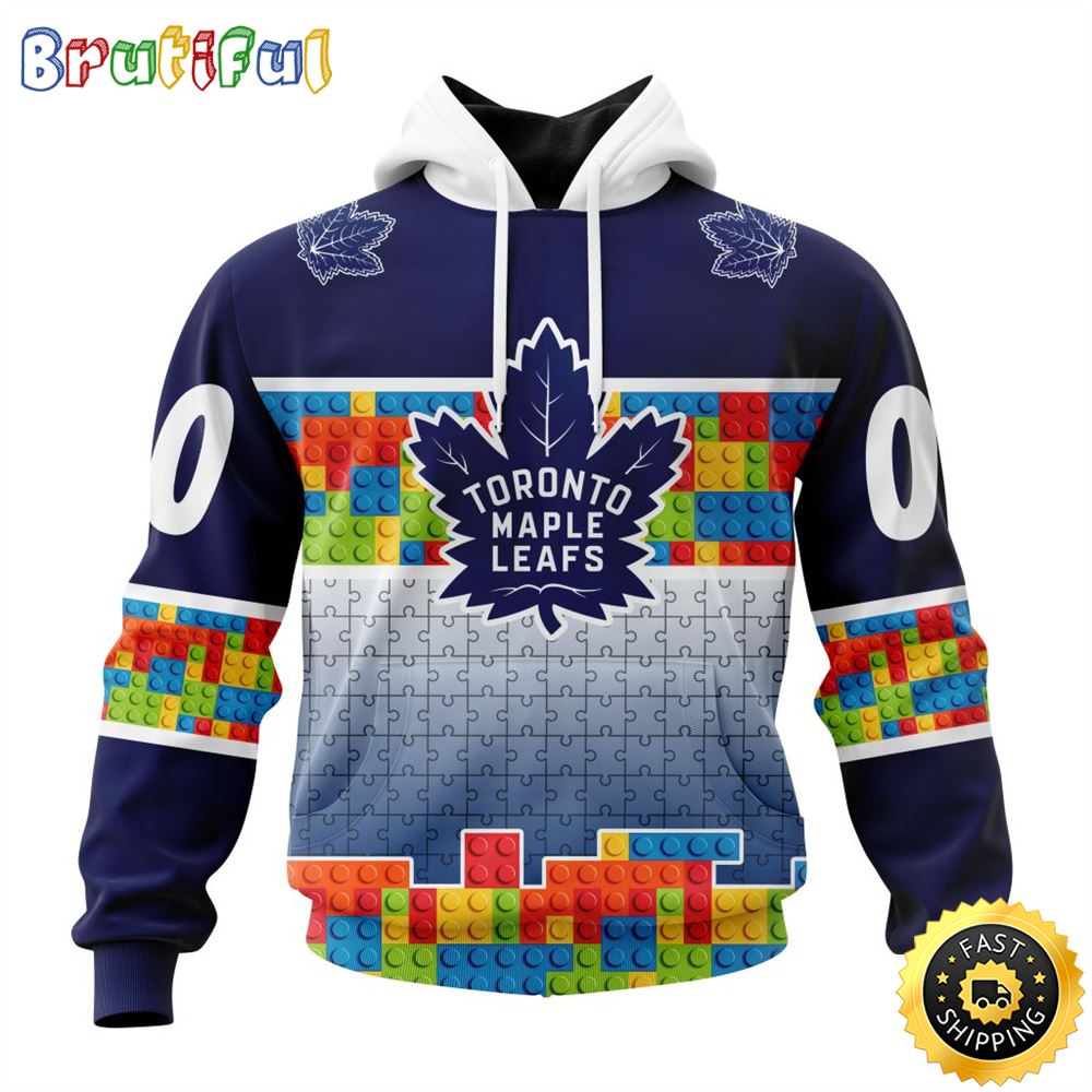 Personalized NHL Toronto Maple Leafs All Over Print 3D Hoodie Autism Awareness Design Unisex Hoodie Personalized NHL Toronto Maple Leafs All Over Print 3D Hoodie Autism Awareness Design Unisex Hoodie