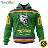 Personalized NHL Toronto Maple Leafs Hoodie Specialized Design X The Mighty Ducks All Over Print 3D Hoodie Unisex Hoodie Tshirt