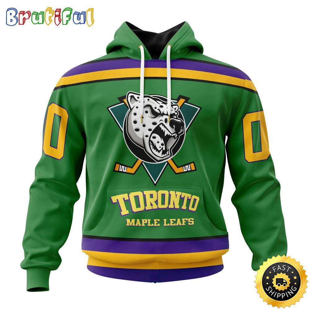 Personalized NHL Toronto Maple Leafs Hoodie Specialized Design X The Mighty Ducks All Over Print 3D Hoodie Unisex Hoodie Tshirt