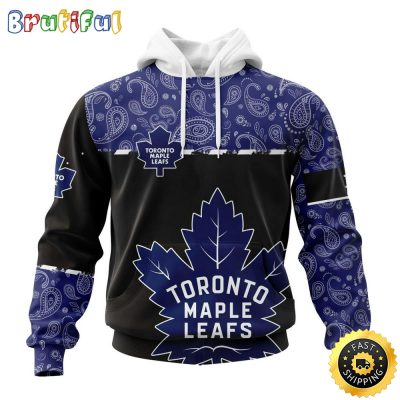 Personalized NHL Toronto Maple Leafs Hoodie Specialized Hockey With Paisley All Over Print Hoodie Unisex Tshirt Hoodie