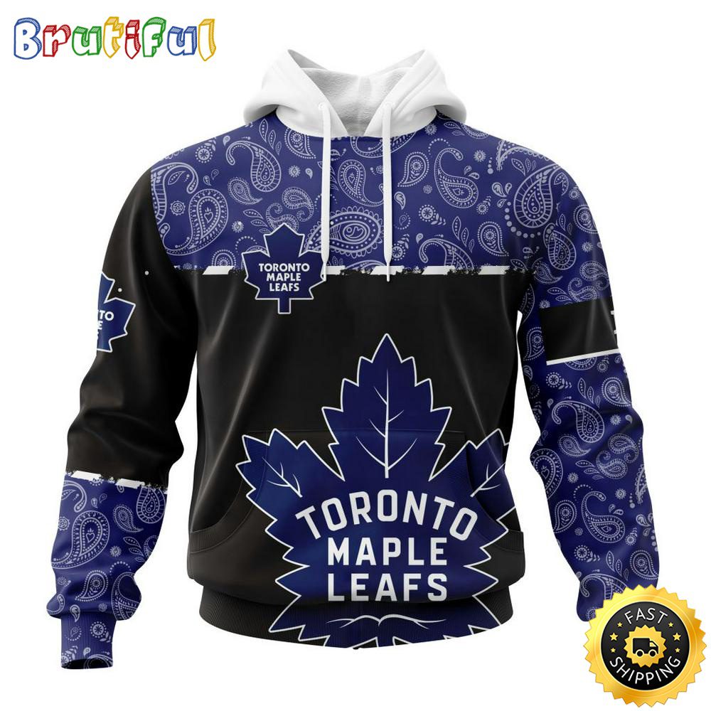 Personalized NHL Toronto Maple Leafs Hoodie Specialized Hockey With Paisley All Over Print Hoodie Unisex Tshirt Hoodie