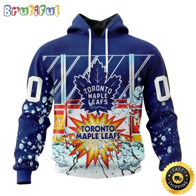 Personalized NHL Toronto Maple Leafs Hoodie With Ice Hockey Arena 3D Hoodie Unisex Tshirt Hoodie