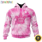 Personalized NHL Toronto Maple Leafs Special Pink Tie-Dye All Over Print 3D Hoodie Unisex Hoodie Tshirt Sweatshirt