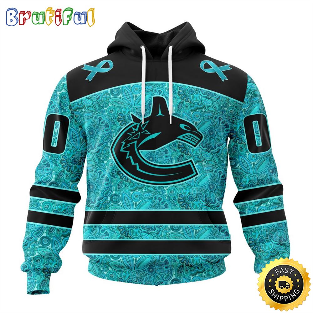 Personalized NHL Vancouver Canucks All Over Print 3D Hoodie Special Design Fight Ovarian Cancer Gift For Football Fans Personalized NHL Vancouver Canucks All Over Print 3D Hoodie Special Design Fight Ovarian Cancer Gift For Football Fans