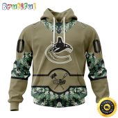 Personalized NHL Vancouver Canucks Hoodie Military Camo With City Or State Flag 3D Hoodie Unisex Tshirt Hoodie
