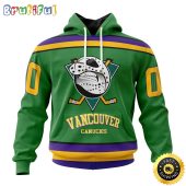 Personalized NHL Vancouver Canucks Hoodie Specialized Design X The Mighty Ducks All Over Print 3D Hoodie Unisex Hoodie Tshirt