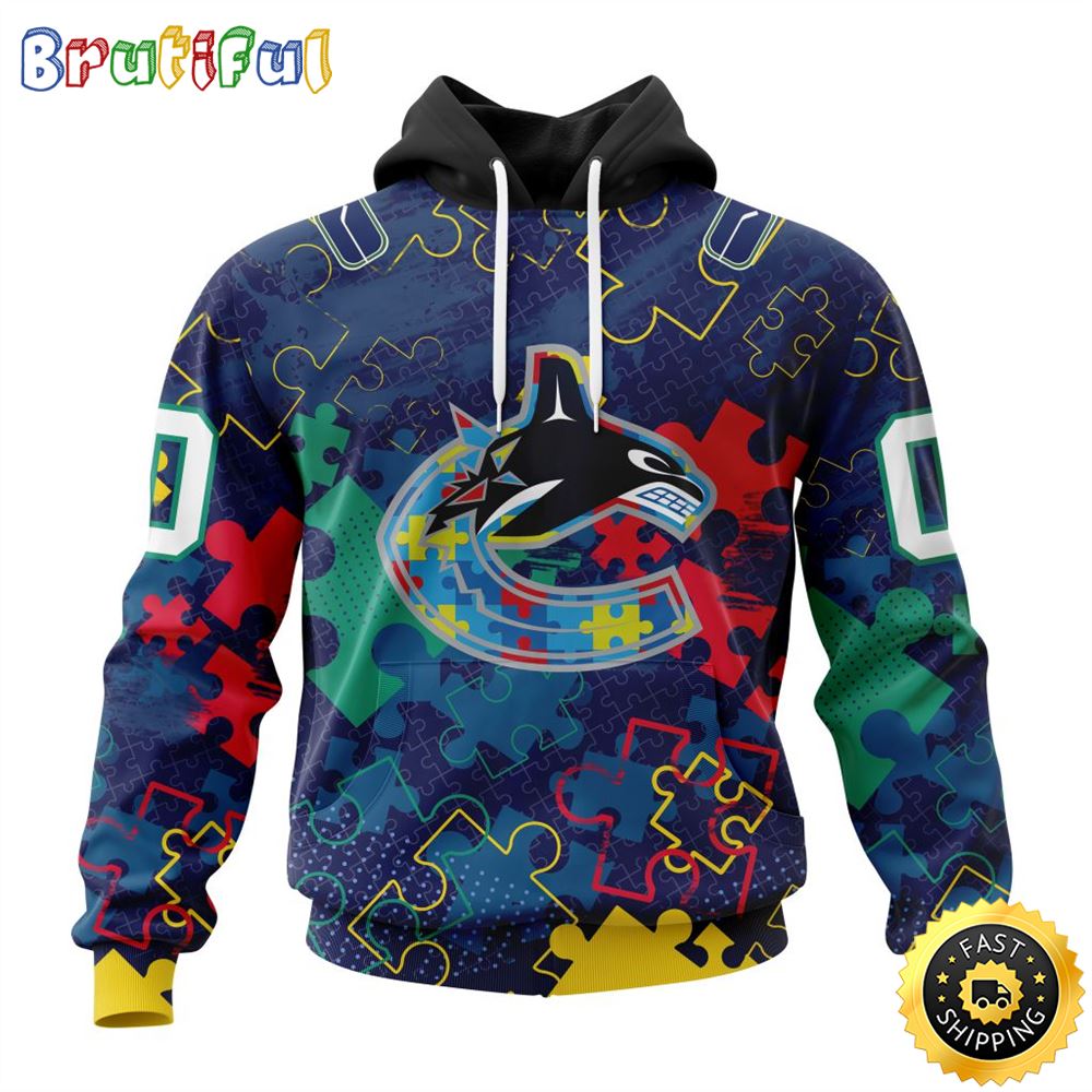 Personalized NHL Vancouver Canucks Specialized Fearless Against Autism All Over Print 3D Hoodie Unisex Hoodie Personalized NHL Vancouver Canucks Specialized Fearless Against Autism All Over Print 3D Hoodie Unisex Hoodie