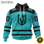 Personalized NHL Vegas Golden Knights All Over Print 3D Hoodie Special Design Fight Ovarian Cancer Gift For Football Fans