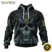 Personalized NHL Vegas Golden Knights Hoodie Special Design With Skull Art All Over Print 3D Hoodie Unisex Tshirt Hoodie