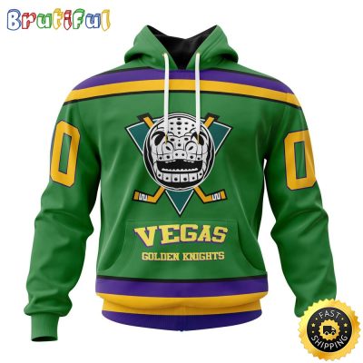Personalized NHL Vegas Golden Knights Hoodie Specialized Design X The Mighty Ducks All Over Print 3D Hoodie Unisex Hoodie Tshirt