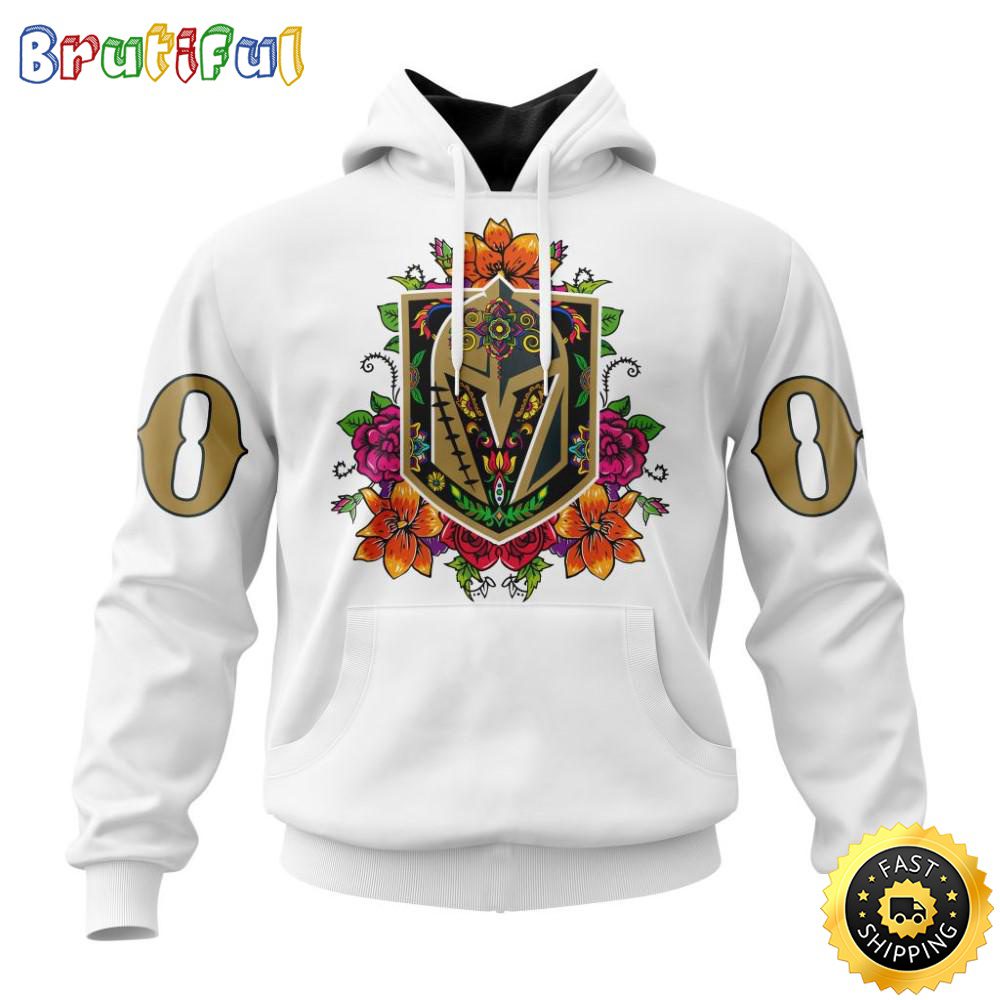 Personalized NHL Vegas Golden Knights Hoodie Specialized Dia De Muertos 3D Hoodie Unisex Tshirt Hoodie
