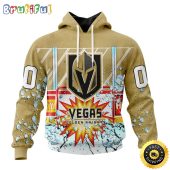 Personalized NHL Vegas Golden Knights Hoodie With Ice Hockey Arena 3D Hoodie Unisex Tshirt Hoodie