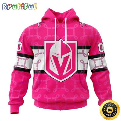 Personalized NHL Vegas Golden Knights I Pink I Can In October We Wear Pink Breast Cancer All Over Print 3D Hoodie Unisex Hoodie Tshirt Sweatshirt