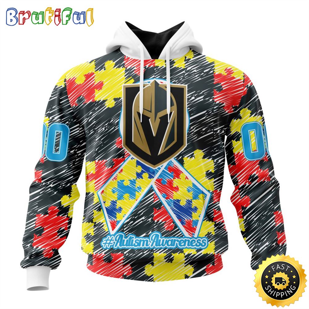 Personalized NHL Vegas Golden Knights Special Autism Awareness Month All Over Print 3D Hoodie Unisex Hoodie Personalized NHL Vegas Golden Knights Special Autism Awareness Month All Over Print 3D Hoodie Unisex Hoodie