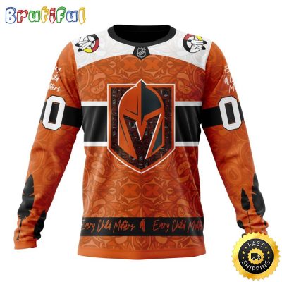 Personalized NHL Vegas Golden Knights Sweatshirt Specialized Design Support Child Lives Matter All Over Print Sweatshirt Unisex