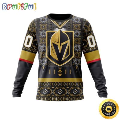 Personalized NHL Vegas Golden Knights Sweatshirt Specialized Native Concepts All Over Print Sweatshirt Unisex