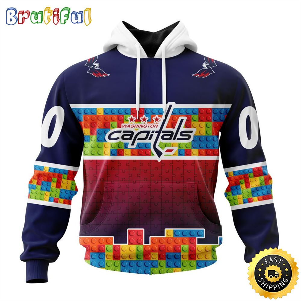 Personalized NHL Washington Capitals All Over Print 3D Hoodie Autism Awareness Design Unisex Hoodie Personalized NHL Washington Capitals All Over Print 3D Hoodie Autism Awareness Design Unisex Hoodie