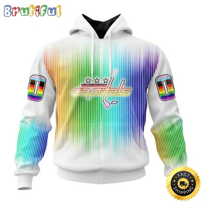 Personalized NHL Washington Capitals Hoodie Special Design For Pride Month All Over Print 3D Hoodie Unisex Hoodie Tshirt