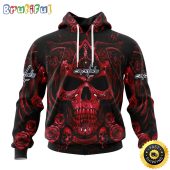 Personalized NHL Washington Capitals Hoodie Special Design With Skull Art All Over Print 3D Hoodie Unisex Tshirt Hoodie
