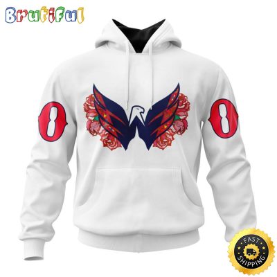 Personalized NHL Washington Capitals Hoodie Specialized Dia De Muertos 3D Hoodie Unisex Tshirt Hoodie