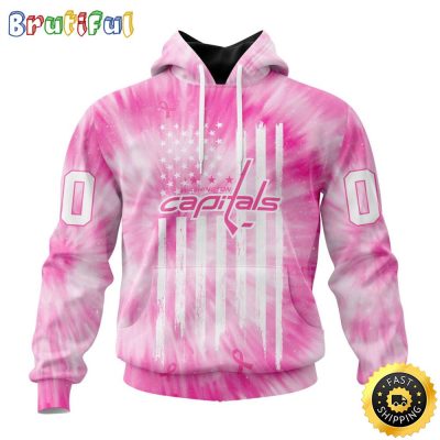 Personalized NHL Washington Capitals Special Pink Tie-Dye All Over Print 3D Hoodie Unisex Hoodie Tshirt Sweatshirt