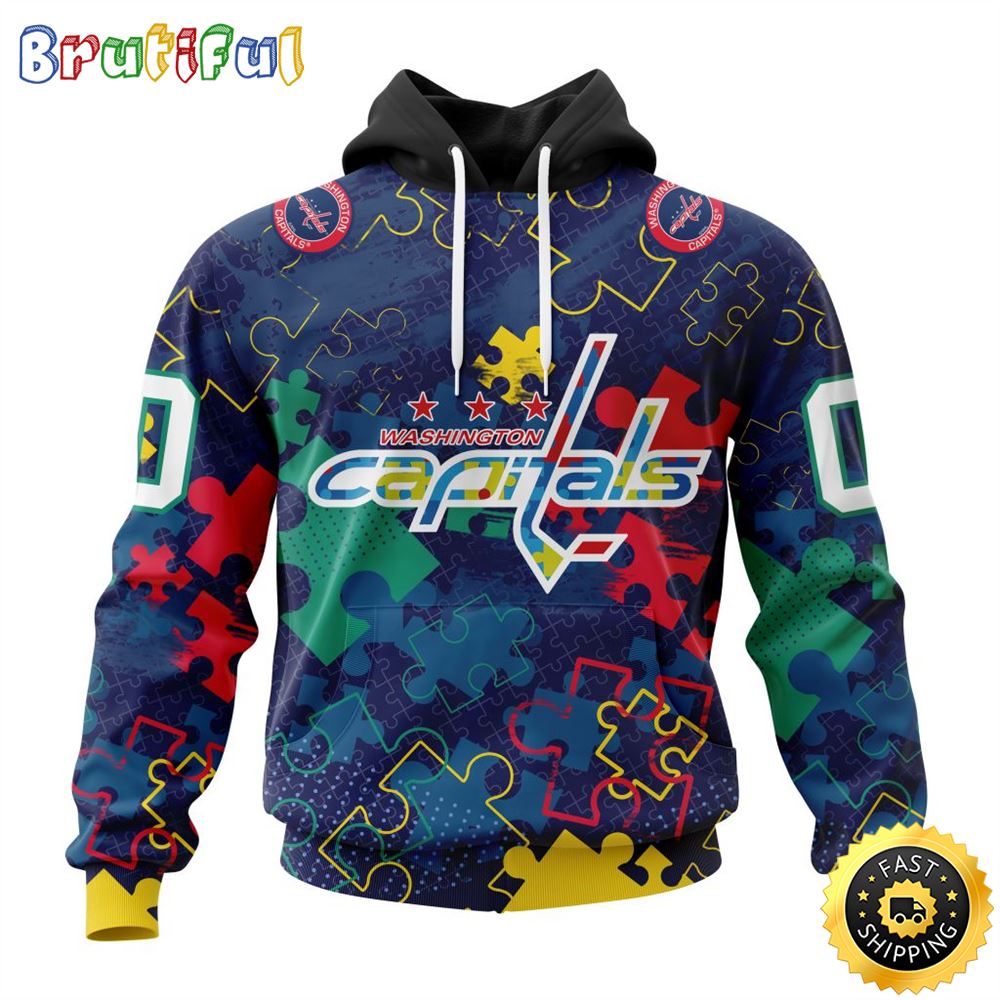 Personalized NHL Washington Capitals Specialized Fearless Against Autism All Over Print 3D Hoodie Unisex Hoodie Personalized NHL Washington Capitals Specialized Fearless Against Autism All Over Print 3D Hoodie Unisex Hoodie