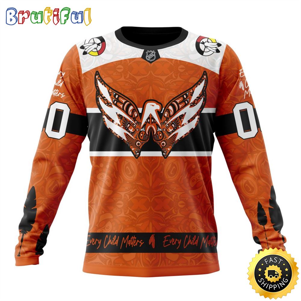 Personalized NHL Washington Capitals Sweatshirt Specialized Design Support Child Lives Matter All Over Print Sweatshirt Unisex