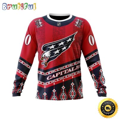 Personalized NHL Washington Capitals Sweatshirt Specialized Native Concepts All Over Print Sweatshirt Unisex