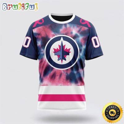 Personalized NHL Winnipeg Jets All Over Print 3D T Shirt Special Pink October Fight Breast Cancer Gift For Man And Women