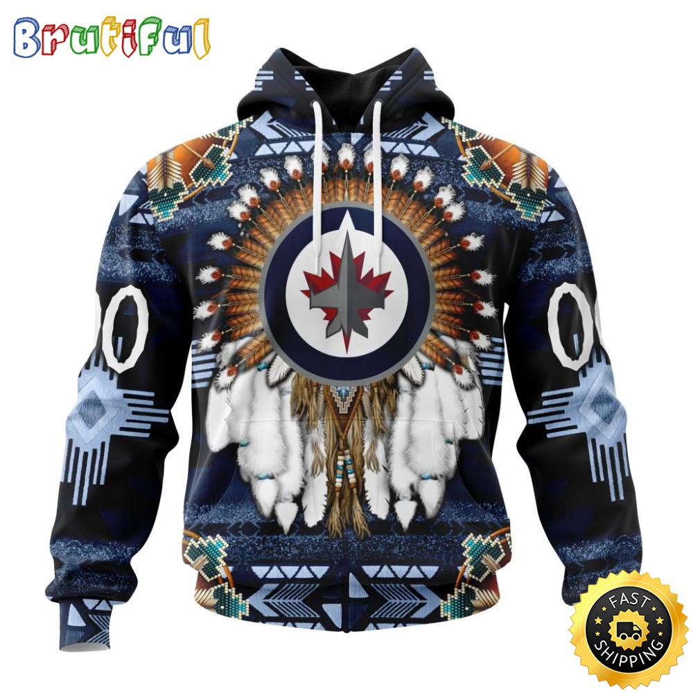 Personalized NHL Winnipeg Jets Hoodie Special Native Costume Design 3D Hoodie Unisex Tshirt Hoodie