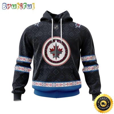 Personalized NHL Winnipeg Jets Hoodie Specialized Native Concepts All Over Print 3D Hoodie Unisex