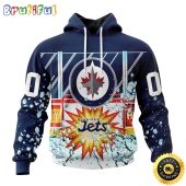 Personalized NHL Winnipeg Jets Hoodie With Ice Hockey Arena 3D Hoodie Unisex Tshirt Hoodie