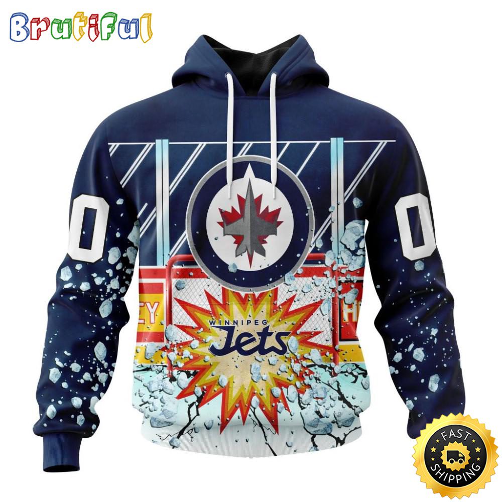Personalized NHL Winnipeg Jets Hoodie With Ice Hockey Arena 3D Hoodie Unisex Tshirt Hoodie