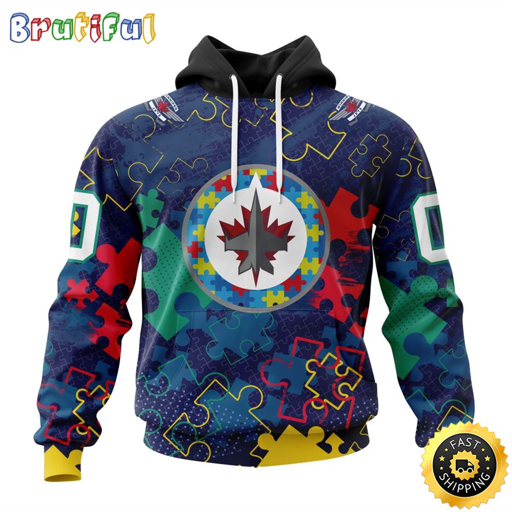 Personalized NHL Winnipeg Jets Specialized Fearless Against Autism All Over Print 3D Hoodie Unisex Hoodie Personalized NHL Winnipeg Jets Specialized Fearless Against Autism All Over Print 3D Hoodie Unisex Hoodie