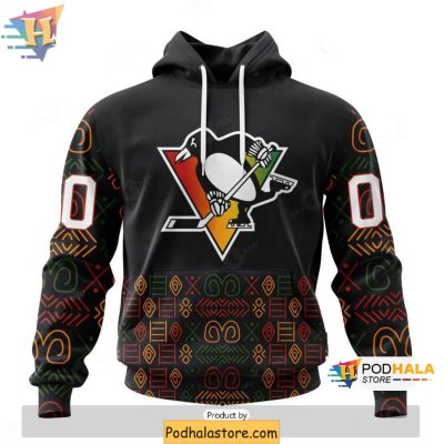 Pittsburgh Penguins 3D Hoodie Celebrating Black History Cultural Design
