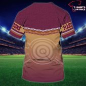 Queensland Maroons Personalized Name 3d T Shirt - demo10