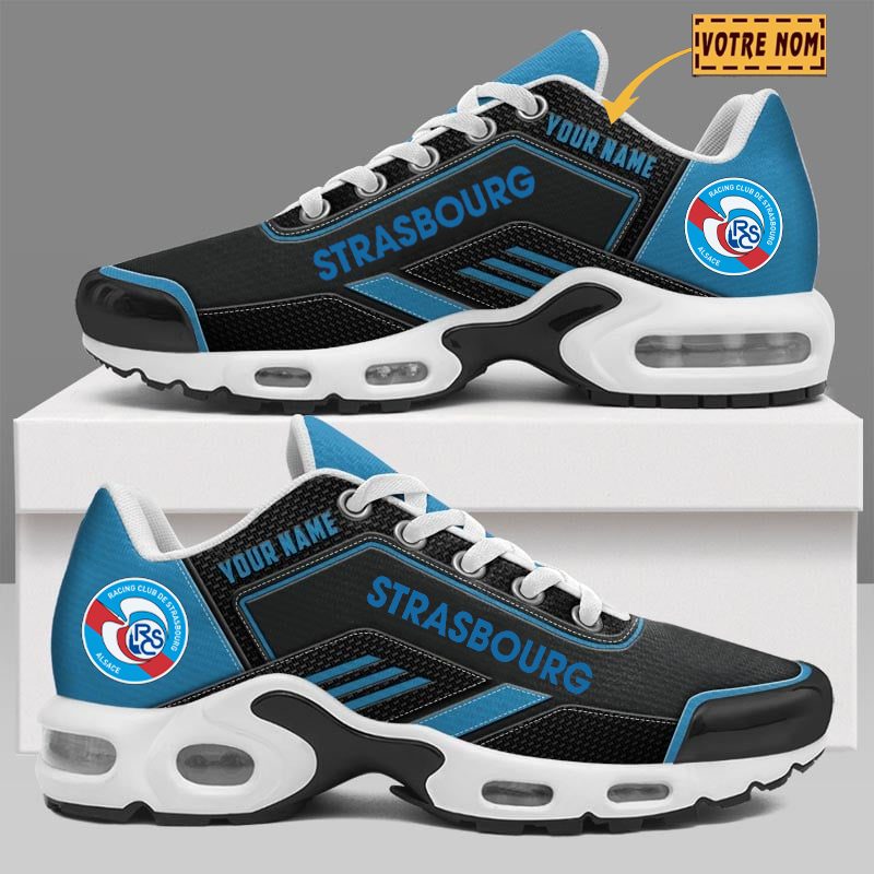 RC Strasbourg Alsace - Chaussures Air Max Plus Nouvelle Version avec nom personnalis? RC Strasbourg Alsace - Chaussures Air Max Plus Nouvelle Version avec nom personnalis?