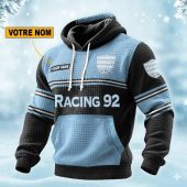 Racing 92 Personalized waffle knit hoodie