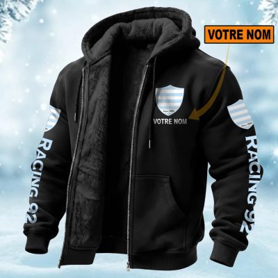 Racing 92 Perseonalized Fleece Zip Hoodie Fleece Hoodie AOP Print