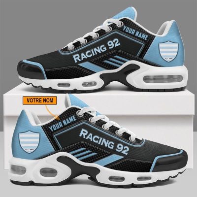 Racing 92 - Chaussures Air Max Plus Nouveau style avec nom personnalis?
