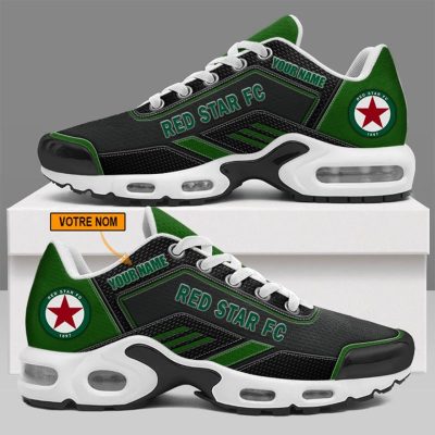 Red Star FC - Chaussures Air Max Plus Nouveau style avec nom personnalis?