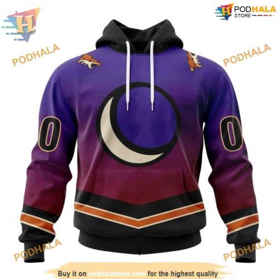 Retro Gradient Special NHL Arizona Coyotes Hoodie 3D, Personalized Arizona Coyotes Design