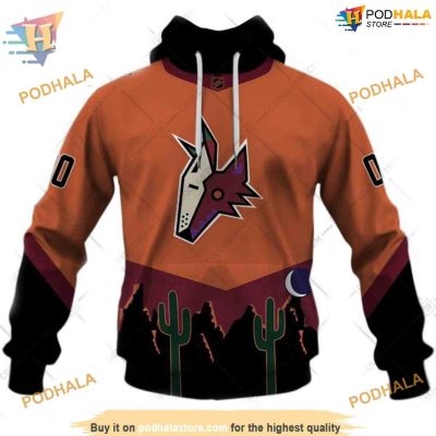 Reverse Retro 2223 NHL Arizona Coyotes Hoodie 3D, Unique Arizona Coyotes Apparel