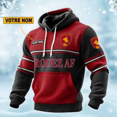 Rodez AF Personalized waffle knit hoodie