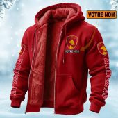 Rodez AF Perseonalized Fleece Zip Hoodie Fleece Hoodie AOP Print