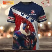 Roosters Fans Personalized Name 3d T Shirt - demo10