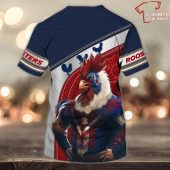 Roosters Fans Personalized Name 3d T Shirt - demo10